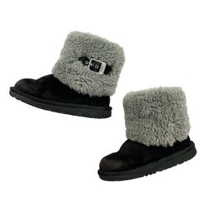 Ugg Ellee Ankle Boots Black Grey